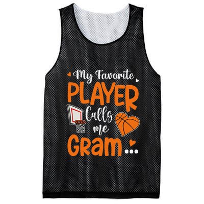 My Favorite Basketball Player Calls Me Gram Mesh Reversible Basketball Jersey Tank