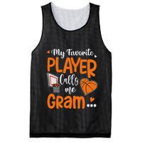 My Favorite Basketball Player Calls Me Gram Mesh Reversible Basketball Jersey Tank