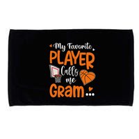 My Favorite Basketball Player Calls Me Gram Microfiber Hand Towel