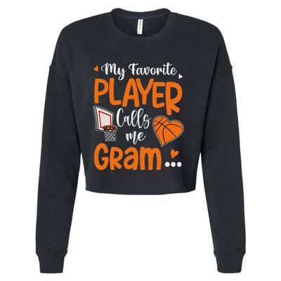 My Favorite Basketball Player Calls Me Gram Cropped Pullover Crew