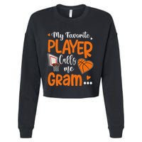 My Favorite Basketball Player Calls Me Gram Cropped Pullover Crew