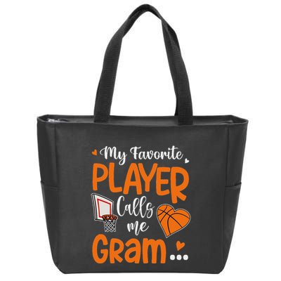 My Favorite Basketball Player Calls Me Gram Zip Tote Bag