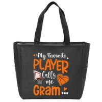 My Favorite Basketball Player Calls Me Gram Zip Tote Bag