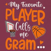 My Favorite Basketball Player Calls Me Gram 16oz Travel Tumbler