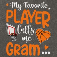 My Favorite Basketball Player Calls Me Gram Cotton Canvas Backpack