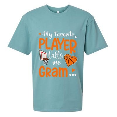 My Favorite Basketball Player Calls Me Gram Sueded Cloud Jersey T-Shirt