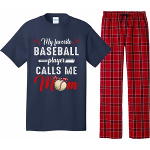 My Favorite Baseball Player Calls Me Mom Funny MotherS Day Pajama Set