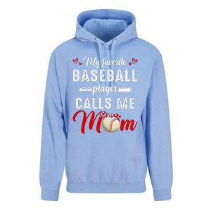 My Favorite Baseball Player Calls Me Mom Funny MotherS Day Unisex Surf Hoodie