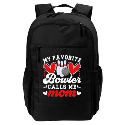 My Favorite Bowler Calls Me Mom Of A Bowler Mama Bowling Mom Backpack