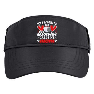 My Favorite Bowler Calls Me Mom Of A Bowler Mama Bowling Mom Adult Drive Performance Visor