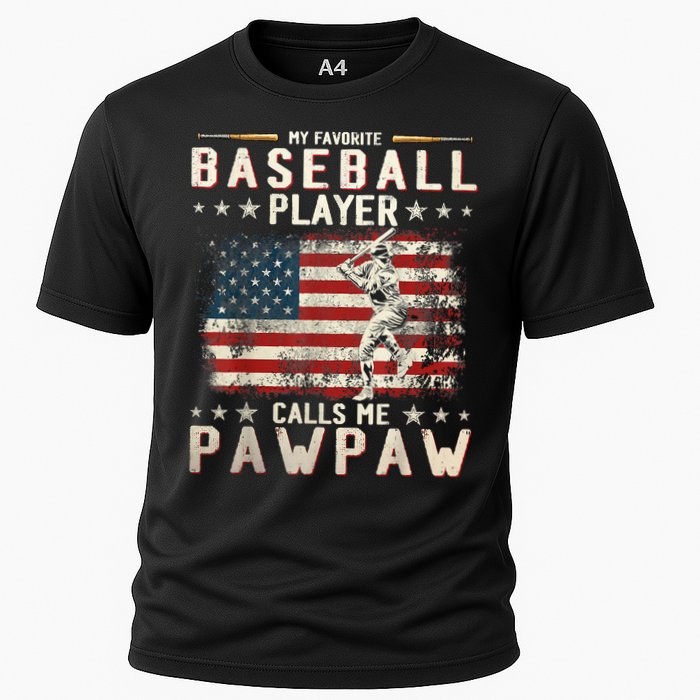 My Favorite Baseball Player Calls Me Pawpaw Flag Father Day Performance Shirt