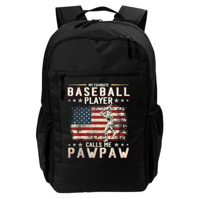 My Favorite Baseball Player Calls Me Pawpaw Flag Father Day Backpack