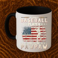 My Favorite Baseball Player Calls Me Pawpaw Flag Father Day Mug