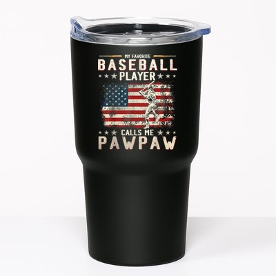 My Favorite Baseball Player Calls Me Pawpaw Flag Father Day Tumbler