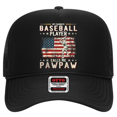 My Favorite Baseball Player Calls Me Pawpaw Flag Father Day Trucker Hat