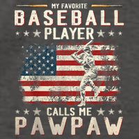 My Favorite Baseball Player Calls Me Pawpaw Flag Father Day Vector Backpack