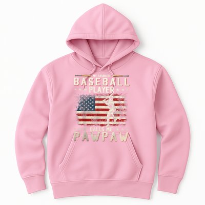 My Favorite Baseball Player Calls Me Pawpaw Flag Father Day Hoodie