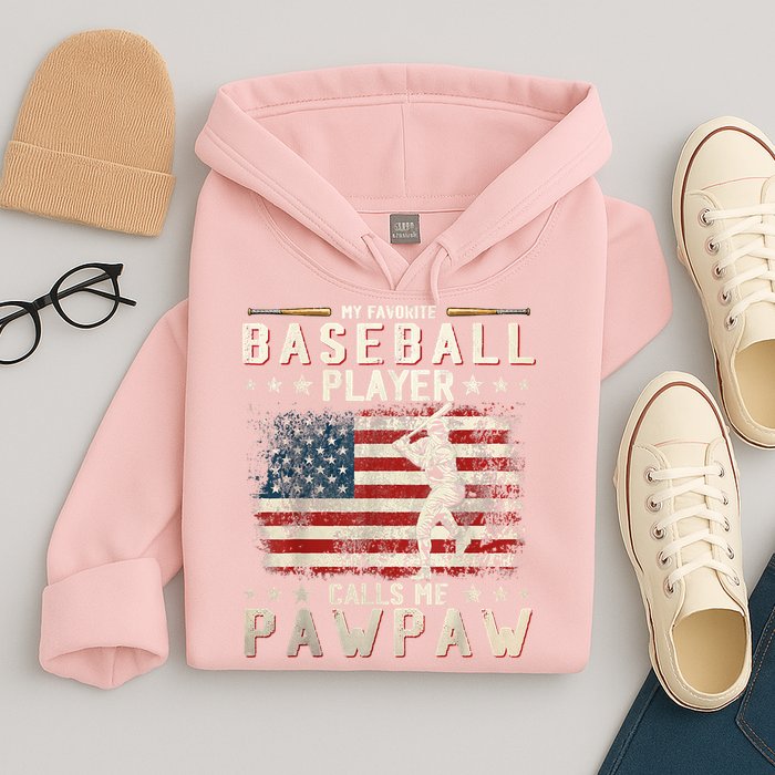 My Favorite Baseball Player Calls Me Pawpaw Flag Father Day Hoodie