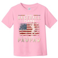 My Favorite Baseball Player Calls Me Pawpaw Flag Father Day Toddler T-Shirt