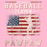 My Favorite Baseball Player Calls Me Pawpaw Flag Father Day Visor