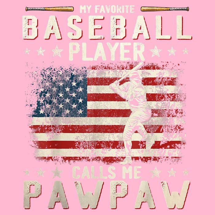 My Favorite Baseball Player Calls Me Pawpaw Flag Father Day Visor