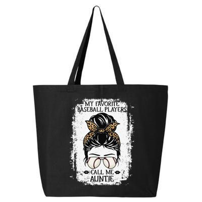 My Favorite Baseball Players Call Me Auntie  Aunt 25L Jumbo Tote