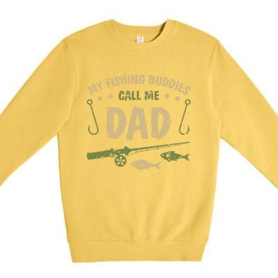 My Fishing Buddies Call Me Dad Father Day Birthday Christmas Premium Crewneck Sweatshirt