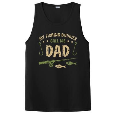 My Fishing Buddies Call Me Dad Father Day Birthday Christmas PosiCharge Competitor Tank