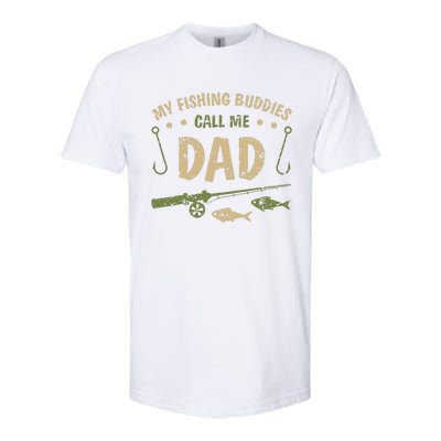 My Fishing Buddies Call Me Dad Father Day Birthday Christmas Softstyle CVC T-Shirt