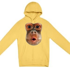 Monkey Face Breath Funny Premium Pullover Hoodie