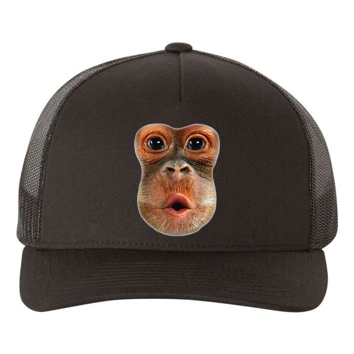 Monkey Face Breath Funny Yupoong Adult 5-Panel Trucker Hat