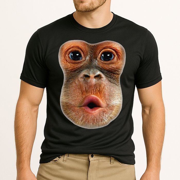 Monkey Face Breath Funny Performance Shirt