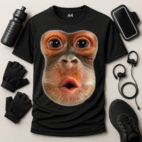 Monkey Face Breath Funny Performance Shirt