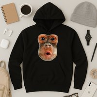 Monkey Face Breath Funny Hoodie