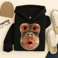 Monkey Face Breath Funny Hoodie