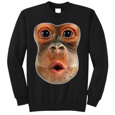 Monkey Face Breath Funny Sweatshirt