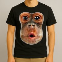Monkey Face Breath Funny T-Shirt