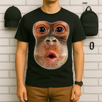 Monkey Face Breath Funny T-Shirt