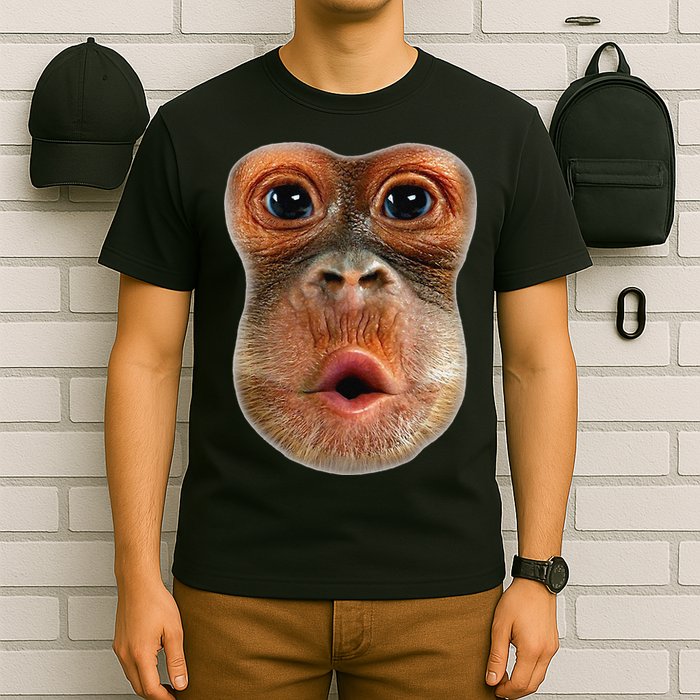 Monkey Face Breath Funny T-Shirt