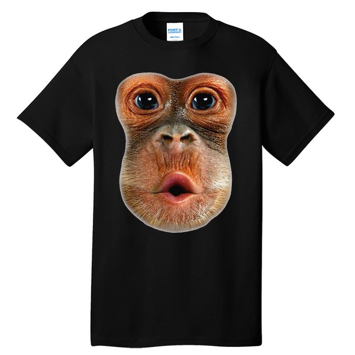 Monkey Face Breath Funny Tall T-Shirt