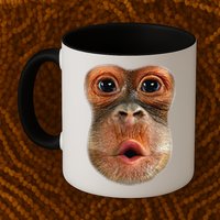 Monkey Face Breath Funny Mug
