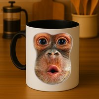 Monkey Face Breath Funny Mug
