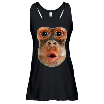Monkey Face Breath Funny Ladies Essential Flowy Tank