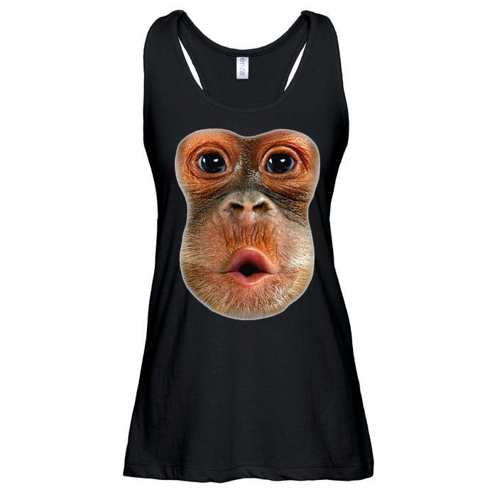 Monkey Face Breath Funny Ladies Essential Flowy Tank