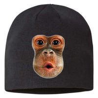 Monkey Face Breath Funny Sustainable Beanie