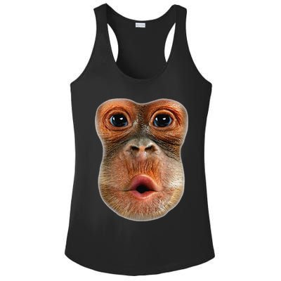Monkey Face Breath Funny Ladies PosiCharge Competitor Racerback Tank