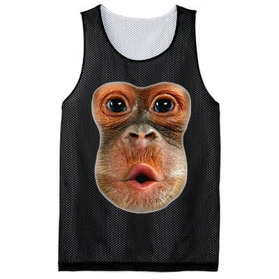 Monkey Face Breath Funny Mesh Reversible Basketball Jersey Tank