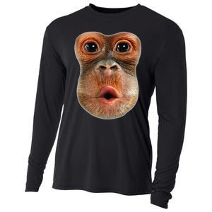 Monkey Face Breath Funny Cooling Performance Long Sleeve Crew