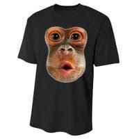 Monkey Face Breath Funny Performance Sprint T-Shirt