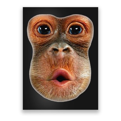 Monkey Face Breath Funny Poster